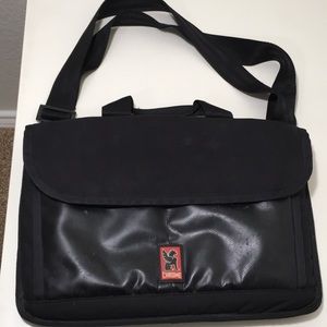Chrome laptop messenger bag
